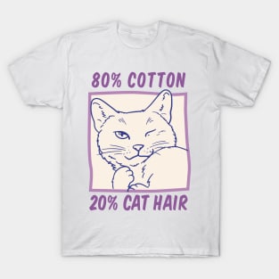 Cat hair don't Care - 20% Cat Hair T-Shirt